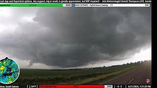 Storms in South Dakota (6/21/24) - (Live Storm Chase Archive)