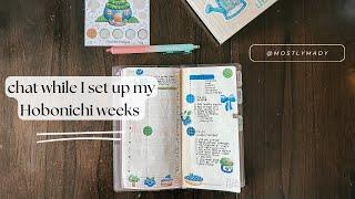 Chatty video while I set up the new month and week 27 in my Hobonichi Weeks