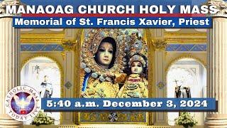 CATHOLIC MASS  OUR LADY OF MANAOAG CHURCH LIVE MASS TODAY 03Dec2024  5:41a.m. Holy Rosary