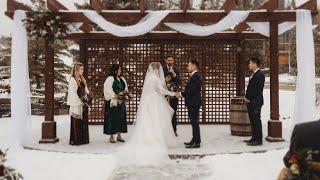 Creekside Villa Snowy Mountain Wedding | Canmore, Alberta