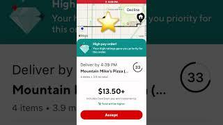 High pay order/ Doordash/ great customer