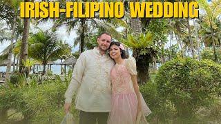 Lays Emotional Speech at Traditional Irish Filipino Wedding 