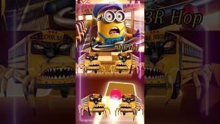 School Bus Eater vs Minions Coffin Dance Cover Tiles Hop #coffindance​ #tileshop​