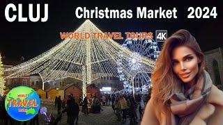 Targul de Craciun din CLUJ 2024  Romania  THE MOST BEAUTIFUL CHRISTMAS MARKET IN ROMANIA  [4K]