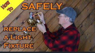 How to install a light fixture.