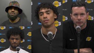 Lakers vs Suns | Lakeshow Postgame Interviews x Highlights: Bronny, LeBron, Christie, JJ Redick