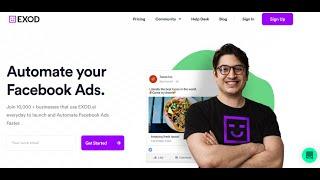 AI optimized Facebook ad campaigns using saas Exod.ai (review & walkthrough) Automation for Business