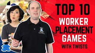 Top 10 Worker Placement Games, with Twists!