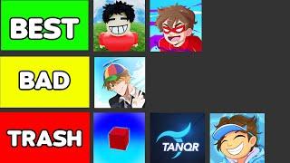 The Best YOUTUBER Tier List For Rivals! (ROBLOX)