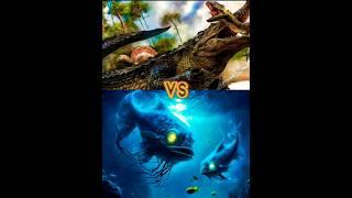 sarcosuchus vs ugly fish, Giant Eel,monster sea