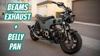 Beams R-EVO Exhaust + Honda Belly Pan for the Dax 125