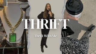 THRIFT WITH ME AT MY FAVORITE THRIFT STORES - TRENCH COATS / ANGORA SWEATERS / BLAZERS