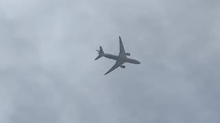 Amazing August Heathrow 09R heavy flyovers over my house in the haze 18/08/2023