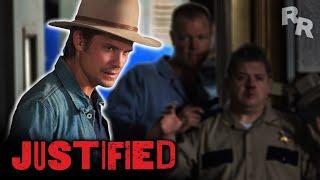 CORNERED! Patton Oswalt Outsmarts Raylan | Justified