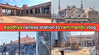 Ayodhya Dham Railway Station to RamMandir vlog/ayodhya dham station to RamMandir distance/जन्मभूमिपथ