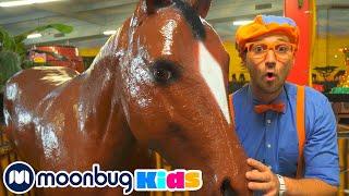 Blippi erkundet Dschungeltiere | Kinderlieder und Cartoons | Blippi | Moonbug Kids Deutsch