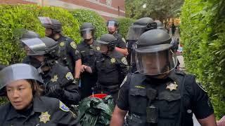 Police Move Against Pro-Palestinian Protesters on UCLA Campus