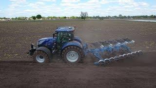 ploughing New Holland blue power lemken juwel 8 + flexpack