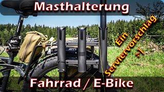 Masthalterung für Fahrrad/E-Bike (Ein Serviervorschlag!) #ebike #outdoor #portabel #amateurfunk