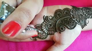 Eid special mehndi design Arabic style mehndi designs for front hand||Front hand mehndi designs 2020