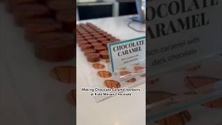 Making Chocolate Caramel bonbons at Kate Weiser Chocolate  #chocolate