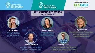 Applications Info Session: MedTech Innovator, BioTools Innovator, and CLS FAST programs