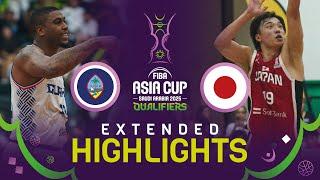 Guam  v Japan  | Extended Highlights | FIBA Asia Cup 2025 Qualifiers