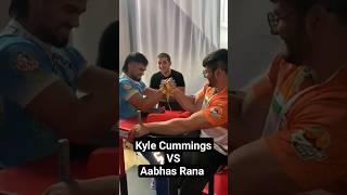 Kyle Cummings vs Aabhas Rana | Practise Pull | World Armwrestling Championship | Almaty | 2023