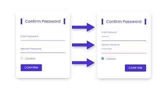 Confirm Password Validation in JavaScript | Trending UI | #DeveloperHub