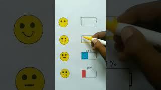 watching emoji battery ️ #viral #shots #brush pen #emoij