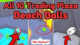 All 10 *TRADING PLAZA* Beach Ball LOCATIONS... (Toilet Tower Defense)