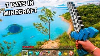 7 Days Surviving In MINECRAFT IRL! 2023 MINECRAFT MOVIE!