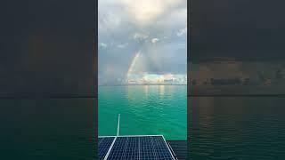 Perfect end to the day #shorts #rainbow #perfect #moorea #paradise #bestfriend #sailingadventures