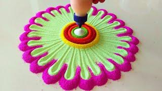 Attractive Rangoli Designs For Diwali | Rangoli for Navratri | Festival Rangoli | Simple Rangoli