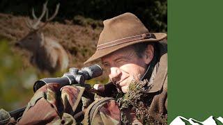 Hunting battling red stags in Scotland