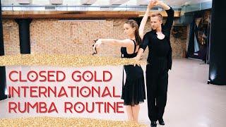 Closed Gold International Rumba Routine