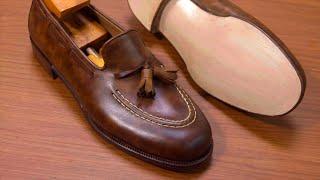 Handcrafted Tassel Loafers: A Classic Made with Custom-Dyed Leather