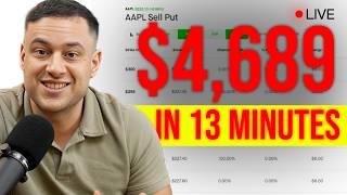 Watch a Pro Options Trader Sell Puts Live! (Options for Beginners)