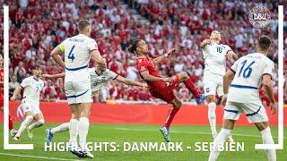 Highlights: Danmark - Serbien 2-0 𝕀 Yussuf med flot saksesparksmål