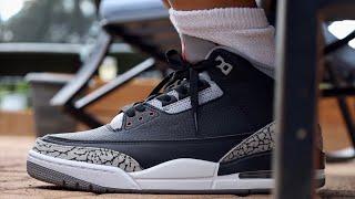 Air Jordan 3 Black Cement Reimagined On foot Review