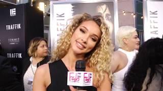 model actress IG star Lauren Wood at the TRAFFIK red carpet on FabTV