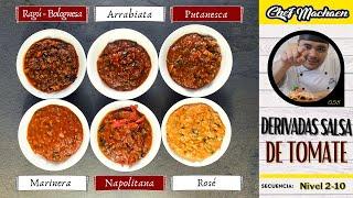 Salsa de Tomate y Derivadas | Salsas Madre | Salsa Pomodoro | Curso de Cocina Profesional |Nivel2-10