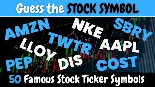 Guess the Stock Symbol in 5 Seconds | 50 Famous Stock Ticker Symbols | Stock Market Quiz