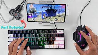 mix pro and Keyboard Mouse connect in phone for gaming like a computer (pc) Full tutorial