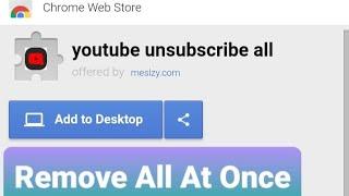 How to remove all youtube subscriptions at once