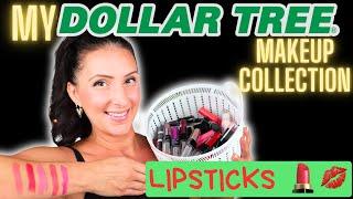 My *DOLLAR TREE* MAKEUP COLLECTION || Lipsticks || $1.25 Lip products || Dollar Store Makeup