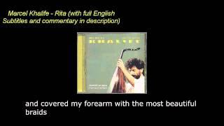 Marcel Khalife - Rita [With full english translation/ subtitles/ lyrics] Commentary in description