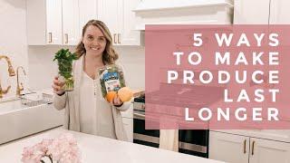 5 Ways to Make Produce Last Longer + Best Technique to Wash Groceries | Alena Votchits