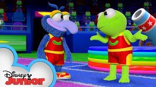 Teammates Gonzo and Kermit | Muppet Babies | @disneyjr