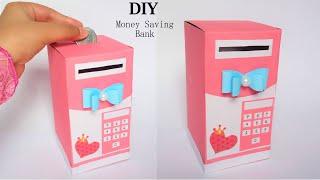 How To Make Money Saving Bank/ Paper Money Bank/Kawaii Money Bank